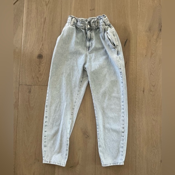 Zara Women's Paperbag Boyfriend Jeans - size 0 - Picture 2 of 4